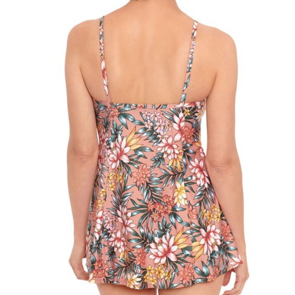 Swim Solutions Tummy-Control Empire Waist Swimdress - Picture 15 of 15